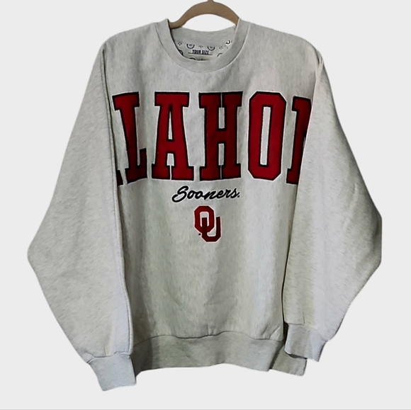 Oklahoma Sooners Classic Crewneck Sweatshirt Pullover One Size - Picture 2 of 6